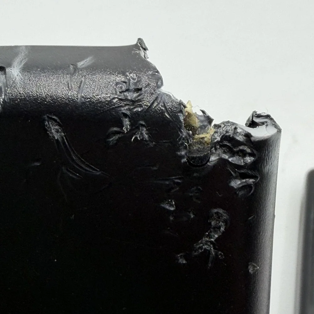 Texas Instruments cover chewed